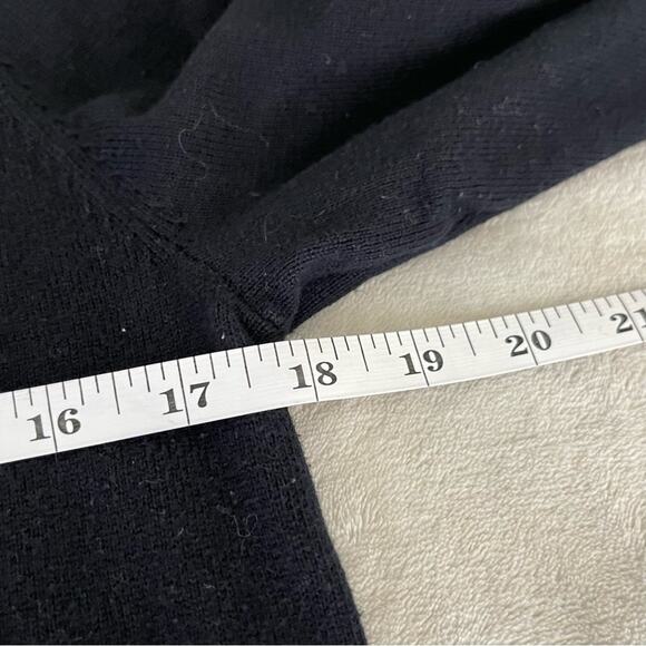 HANNA ANDERSSON Black Knit Combed Cotton Scoop Neck Dress Size Medium - Picture 6 of 7